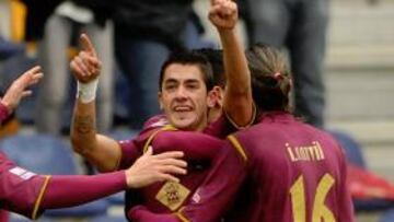 Gerardo sufrió un esguince.