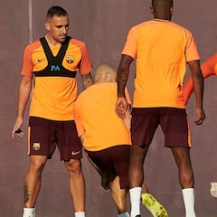 El Barça, sesión de recuperación pensando en el Málaga