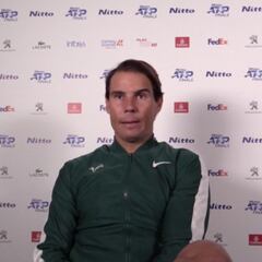 Nadal: "Traté de jugar lo mejor posible en París y espero que eso me ayude aquí"