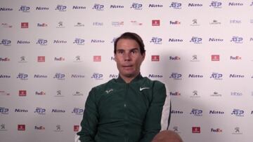 Nadal: "Traté de jugar lo mejor posible en París y espero que eso me ayude aquí"