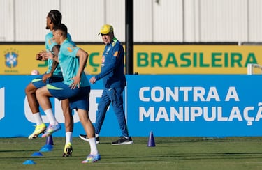 Primeras imágenes de Ancelotti con Brasil: guiño a Vinicius