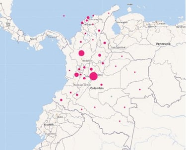 Mapa de casos y muertes por coronavirus por departamentos en Colombia: hoy, 15 de enero