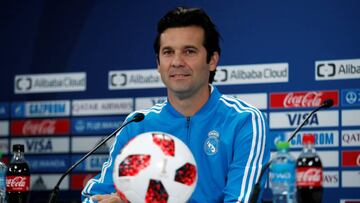 Solari en rueda de prensa. 