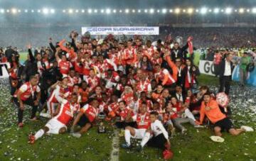 Santa Fe celebra la Copa Sudamericana 