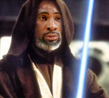 Andre Drummond como Obi Wan Kenobi. Desde luego, la fuerza es muy poderosa en el p¨ªvot.