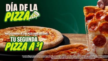 Pizzas a $1: Papa Johns festeja el Día de la Pizza con una promo increíble