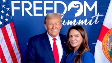 Ileana Garcia, miembro del Senado de Florida, y el presidente Donald Trump.