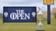 The Claret Jug pictured on the 18th Tee, during media day before the 150th British Open Golf Championship at The Old Course at St. Andrews in Scotland.