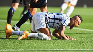 ¡Era su gol! Vidal desperdició un mano a mano ante Atalanta