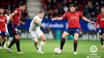 Osasuna 1-1 Elche: resumen, goles y resultado