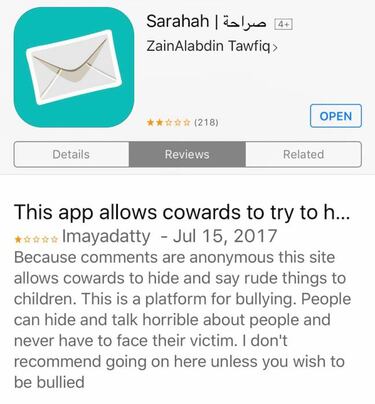 Sarahah, la polémica app 'de la honestidad' que ha superado a WhatsApp