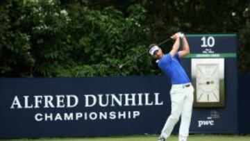 Alejandro Cañizares durante su segunda ronda del Alfred Dunhill, en el Leopard Creek Country Club, en Malelane (Sudáfrica).