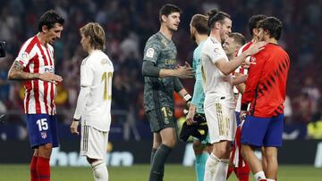 28/09/19 PARTIDO PRIMERA DIVISION 
 ATLETICO DE MADRID - REAL MADRID 
 SALUDOS FIN PARTIDO 