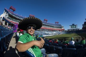 Así vivieron los aficionados mexicanos el encuentro amistoso entre México y Nueva Zelanda celebrado en Nashville, Tennessee.