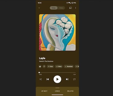 YouTube Music cambia su diseño que recuerda a la app de video