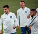 El Atlético tomó contacto con el césped del Juventus Stadium