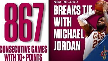 LeBron James derriba uno de los récords increíbles de Jordan