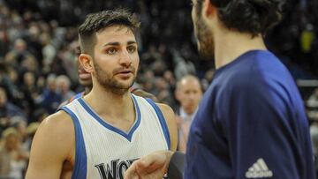 Ricky Rubio y Alex Abrines.