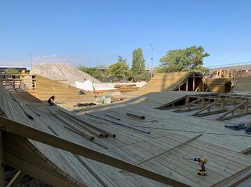 Así se construyó el skatepark outdoor de X-Madrid.