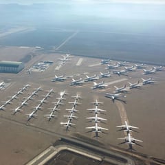 El gigantesco parking de aviones de Teruel dispara su facturación