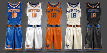 Uniforme de New York Knicks.