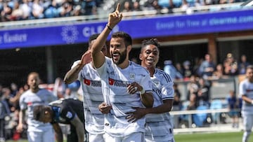 Los Angeles FC celebrando el gol