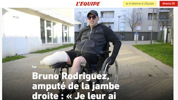 Bruno Rodríguez posa para L'Equipe.