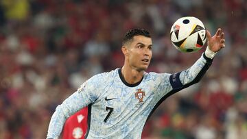 Cristiano Ronaldo, en el partido ante Georgia.