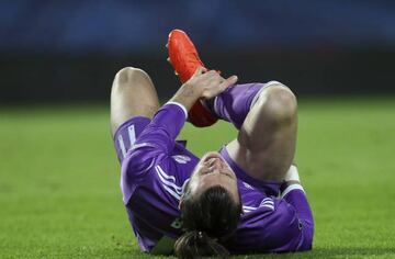 Real Madrid's Gareth Bale reacts