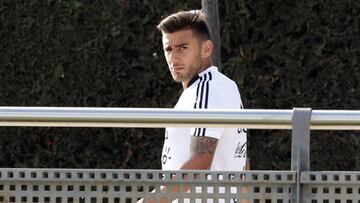 Eduardo &#039;El Toto&#039; Salvio, en las instalaciones del Barcelona durante la concentraci&oacute;n de Argentina previa al Mundial de Rusia 2018.