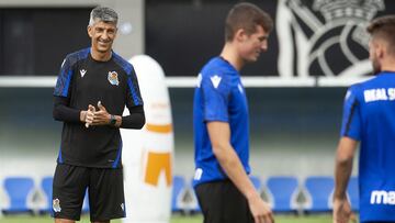 08/07/21 REAL SOCIEDAD PRETEMPORADA PRIMER ENTRENAMIENTO IMANOL ALGUACIL