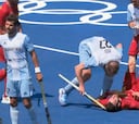 Agreden a un español con un stick en la cabeza al final del Argentina - España de hockey
