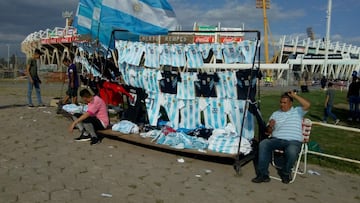 Gran ambiente previo al Argentina vs México