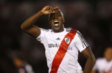 Eder Balanta, el colombiano de 21 años de River Plate, está quinto con 6,9 millones de dólares.