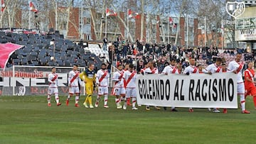 Multa de 30.000 euros al Rayo por un tifo contra el racismo