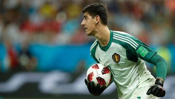 Courtois ante Jap&oacute;n.