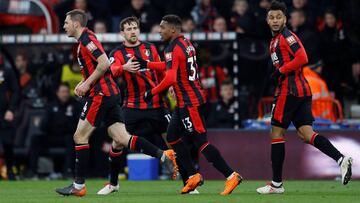 El Bournemouth celebra un gol la pasada campaña.