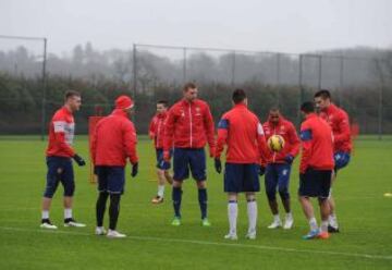 Arsenal se entrenó este sábado en Londres pensando en el Hull City.