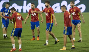 Clima de euforia en el entrenamiento de la Selección