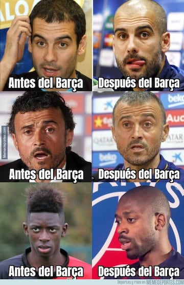 Los memes, sin piedad con la abultada derrota del Barcelona
