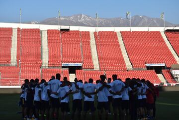 La Selección Colombia entrenó en el Estadio Nacional de Chile antes de enfrentar a la Roja de Reinaldo Rueda por la fecha 2 de Eliminatorias.