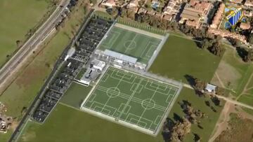 Campos de entrenamiento del M&aacute;laga. 