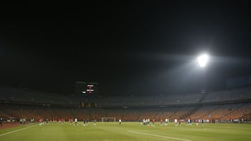 Soccer Football - International Friendly - Egypt v Brazil - International Cairo Stadium, Cairo, Egypt - November 17, 2020  General view during the warm up inside the stadium before the match REUTERS/Amr Abdallah Dalsh