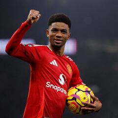 Amad Diallo hace recordar a Cristiano Ronaldo en Manchester United con hat-trick