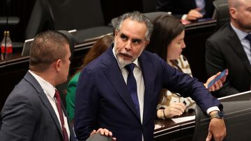 Armando Benedetti, appointed as Colombian Interior Minister by President Gustavo Petro, attends a plenary session of congress members at the Colombian Congress in Bogota, Colombia February 25, 2025. REUTERS/Luisa Gonzalez