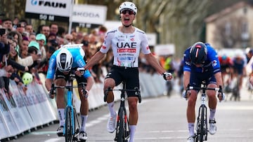 Juan Ayuso se estrena con un esprint eterno en la Faun-Ardèche Classic