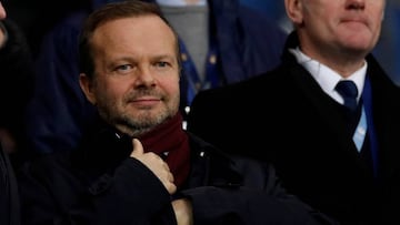 FILE PHOTO: Soccer Football - Carabao Cup - Semi Final Second Leg - Manchester City v Manchester United - Etihad Stadium, Manchester, Britain - January 29, 2020   Manchester United executive vice-chairman Ed Woodward in the stands before the match      RE