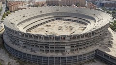 Estructura del futuro estadio del Valencia. 