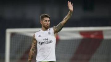 Sergio Ramos, durante la gira asiática.