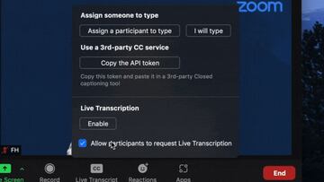 Zoom pone los subt¨ªtulos autom¨¢ticos en las cuentas gratuitas